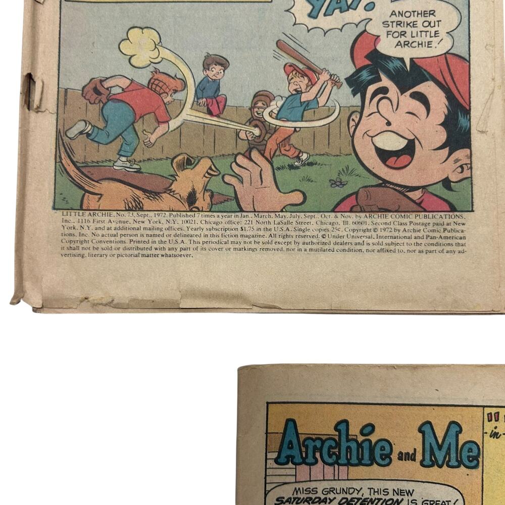 Vintage Archie Comics Lot‎ of 5 1970s Betty Veronica Jughead Sabrina Comic Books - Picture 9 of 9